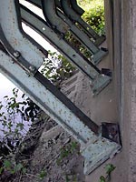橋台とアーチの脚部